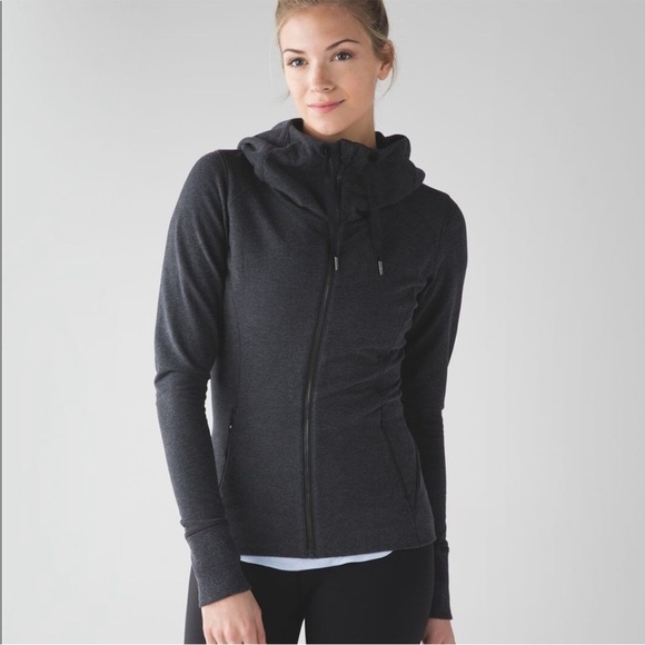 Lululemon Harmony Hoodie Heathered Gray Size 8 - Picture 1 of 11